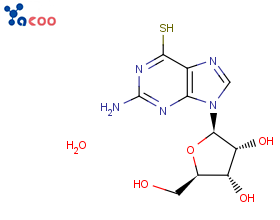 2-氨基-6-巯基嘌呤-9-D-核糖苷, 水合物