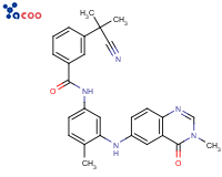 3-(1-氰基-1-甲基乙基)-N-[3-[(3,4-二氢-3-甲基-4-氧代-6-喹唑啉基)氨基]-4-甲基苯基]苯甲酰胺
