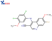 	4-[(2,4-Dichloro-5-methoxyphenyl)amino]-7-fluoro-6-methoxy-3-quinolinecarbonitrile
