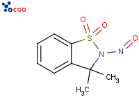 1,2-benzisothiazole,2,3,-dihydro-3,3-dimethyl-2-nitroso-1,1-dioxide
