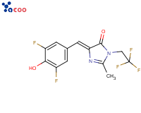 (5Z)-5-[(3,5-difluoro-4-hydroxyphenyl)methylidene]-2-methyl-3-(2,2,2-trifluoroethyl)imidazol-4-one
