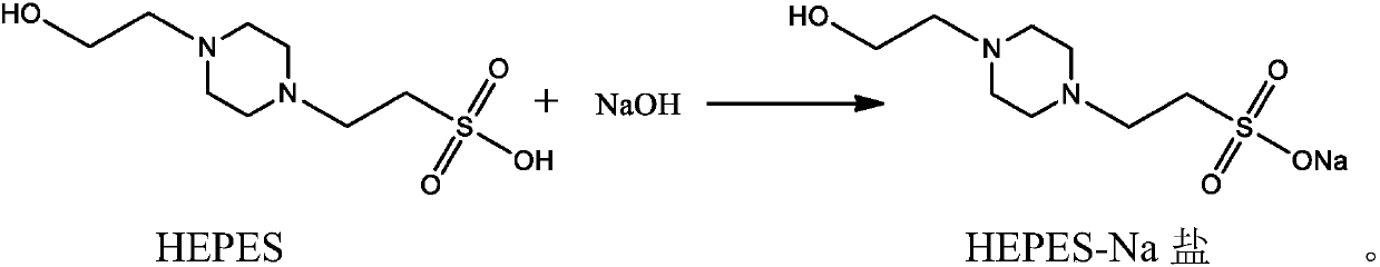 HEPES (4-(2-hydroxyethyl)-1-piperazineethanesulfonic acid )