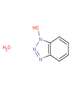 亚科科技1-羟基苯并三唑一水物结构式