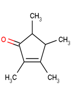 苏州亚科科技2,3,4,5-四甲基-2-环戊烯酮 结构式