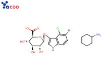 5-溴-4-氯-3-吲哚基β-D-葡萄糖苷酸环己胺盐(X-GLUC)
