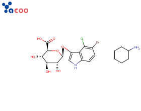 5-溴-4-氯-3-吲哚基β-D-葡萄糖苷酸环己胺盐(X-GLUC)