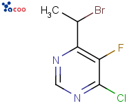 6-(1-Bromoethyl)-4-chloro-5-fluoropyrimidine
