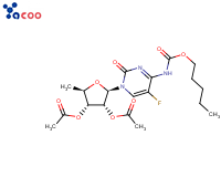 5`-deoxy-5-fluore-N-[(pentoyloxy)carbonyl]cytidine 2`,3`-diacetate
