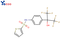 N-[4-[2,2,2-三氟-1-羟基-1-(三氟甲基)乙基]苯基]-2-噻吩磺酰胺
