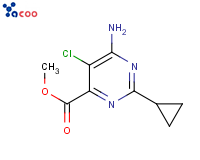 Methyl 6-amino-5-chloro-2-cyclopropylpyrimidine-4-carboxylate
