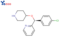(S)-2-[(4-氯苯基)(4-哌啶氧基)甲基]吡啶
