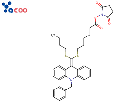 (2,5-二氧杂吡咯烷-1-基)6-[(10-苄基吖啶-9-亚基)-丁基硫烷基甲基]硫烷基己酸酯