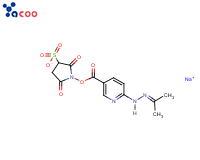 3-吡啶羧酸-6- [2- (1- 甲基亚乙基) 肼基] - 2, 5-二氧代-3-磺酸钠-1-吡咯烷基酯
