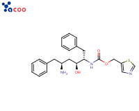 (2S,3S,5S)-5-Amino-2-(N-((5-thiazolyl)-methoxycarbonyl)amino)-1,6-diphenyl-3-hydroxyhexane
