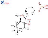 3-(2'-螺旋金刚烷)-4-甲氧基-4-(3''-磷酰氧基)苯-1,2-二氧杂环丁烷
