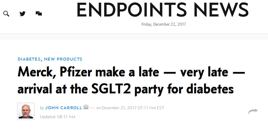 SGLT-2抑制剂再添新成员,Ertugliflozin获批上市!